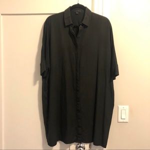 COS draped boxy shirt dress